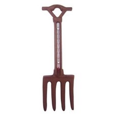 Garten Thermometer Gabel Gusseisen NEU Harke - Gartendeko