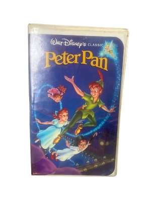 Disney - Peter Pan (VHS, 1990) Edición Diamante Negro Raro Coleccionista Foto 1 de 4