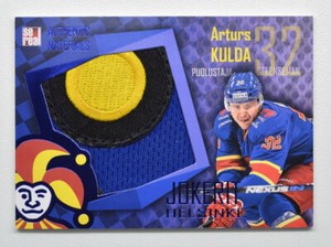 2016-17 KHL Jokerit Helsinki Jersey Card #JOK-JER-008 Arturs Kulda 01/70