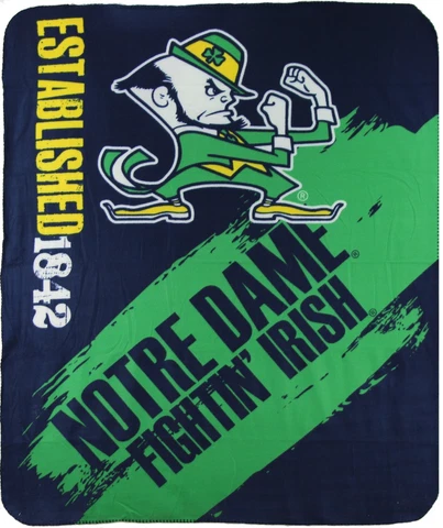 NCAA Logo Fleece Throw Blanket (Notre Dame Fighting Irish) Cover