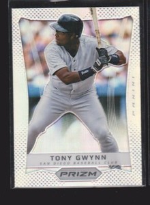 2012 PANINI PRIZM SILVER PRIZMS REFRACTOR PARALLEL #140 TONY GWYNN HOF 1ST YR SP