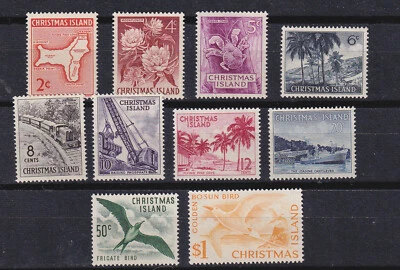 (christmas)1963 SG 1/10 Sc 11/20 set MNH,bird,map,train  w1075 - Image 1 of 2