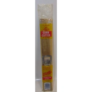 Cortador de maíz crema Lee's estilo antiguo madera quitar granos estilo triturado entero - Imagen 1 de 10
