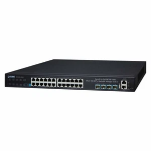 Planet SGS-6341-24T4X Switch À 24 Ports 10/100/1000T + 4 Ports 10 Remis À Neuf - Afbeelding 1 van 3