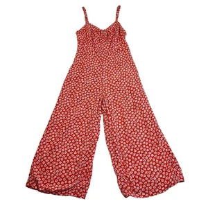 Old Navy ärmelloser Cami-Overall mit Bindeband vorne Größe Small Blumenmuster leicht - Bild 1 von 7