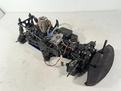 BASHED Used Traxxas Nitro 4 Tec 2.5 RC Street Car / Touring Car w/ Engine - Image 1 of 4