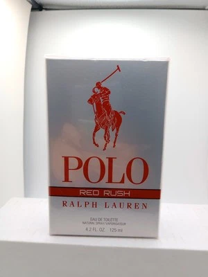 Ralph Lauren Polo Red Rush Hombres 4.2 Fl OZ Eau De Toilette Spray Nuevo y Sellado Foto 1 de 4