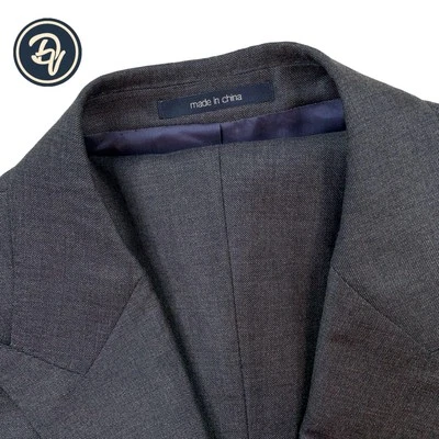 Mens 38 L Suitsupply X V.B.C. " Perennial " Solid Charcoal Slim Fit Peak Lapel - Image 1 of 4