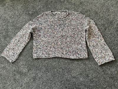 Suéter corto Madewell para mujer talla S azul blanco multicolor Foto 1 de 3