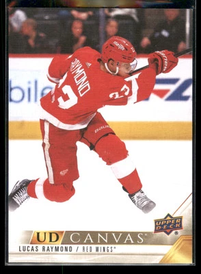 Lucas Raymond 2022-23 Upper Deck Upper Deck UD Canvas Detroit Red Wings - Image 1 of 2