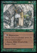 1x Gorilla Chieftain (Art Version: 4 GORILLAS) MTG Alliances NM Magic Regular