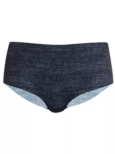 Damen-Shortie-Slips schwarz meliert grau kein VPL Größen S M L Einzel- oder Mehrfachkauf - Bild 1 von 3