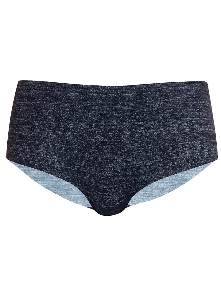 Damas Negro Marmolado Gris Sin VPL Corta Knickers Tallas S M L Individual o Multicompra Foto 1 de 3