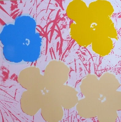 Andy Warhol (Mohnblume) Blumen 11,70 Siebdruck Pop Art Sonntag B Morgen COA - Bild 1 von 3