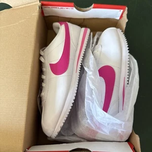 Große Kinder Nike Cortez White/Laser Fuchsia DM0950 104 - Bild 1 von 11