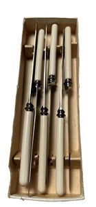 Fifth Sheffield Leaping on Knives In Box Used. Set 6 Faux Bone Stainless Steel - Imagen 1 de 7
