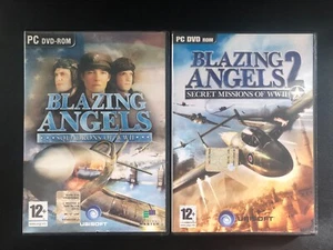Lotto Blazing Angels + Blazing Angels 2 II Suqadrons of WWII Videogioco PC DVD - Imagen 1 de 1