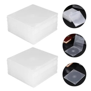 20 Pcs Single Dvd Holder Storage Box Clear Cd Case Organizer for Discs - Imagen 1 de 12