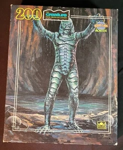 Vintage 1990 The Creature 200 Piece Puzzle Universal Studios By Golden Sealed - Picture 1 of 5