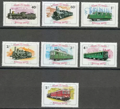 S53214 Hungría MNH 1976 Tren 7V Locomotora Ferrocarril Foto 1 de 1