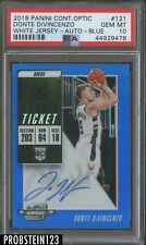 2018-19 Contenders Optic Blue Rookie Ticket Donte DiVincenzo RC AUTO /99 PSA 10