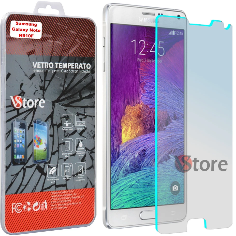 2 Tempered Glass Screen Protector for SAMSUNG Galaxy Note 4 N910F LCD 5.7" - Image 1 of 1