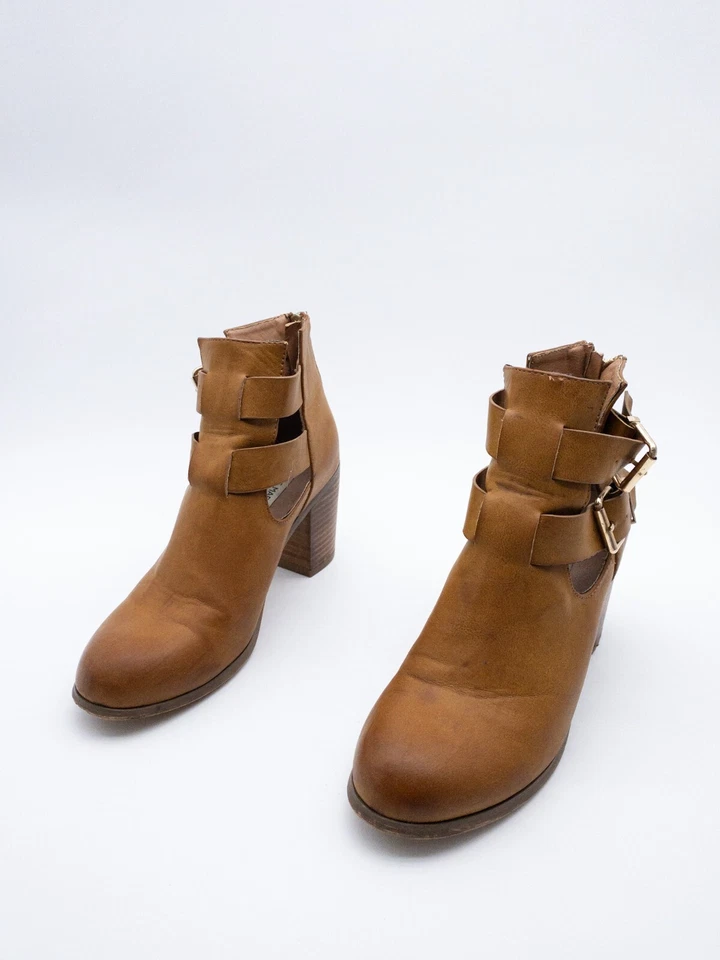 Steve Madden Mujer Botines Tacón Alto Braun Talla 39 Eu Tipo 24867-50 - Imagen 1 de 4