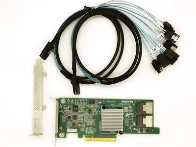 INSPUR 6Gbps HBA LSI (9207-8I) FW:P20 IT Mode ZFS FreeNAS unRAID 2*SFF-8087 SATA - Bild 1 von 4