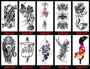 8 X Men Temporary Tattoos Body Arm Tattoo Sticker Half Sleeve Fake WaterproofUS - Bild 1 von 1