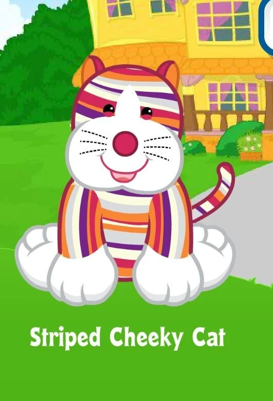 Webkinz Classic Striped Cheeky Cat Virtual Adoption Code Only Messaged - Image 1 of 1