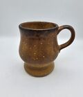 Nelson McCoy Pedestal Mug Canyon Mesa Ceramic Pottery Brown Vintage