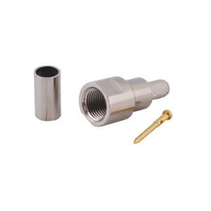 FME plug male crimp straight for RG58 LMR195 RG400 RG142 cable RF Connector - Picture 1 of 5