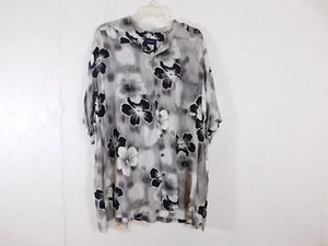 Harbor Bay New Floral Beach Ocean  Button Up Shirt  2x XXL - Picture 1 of 3