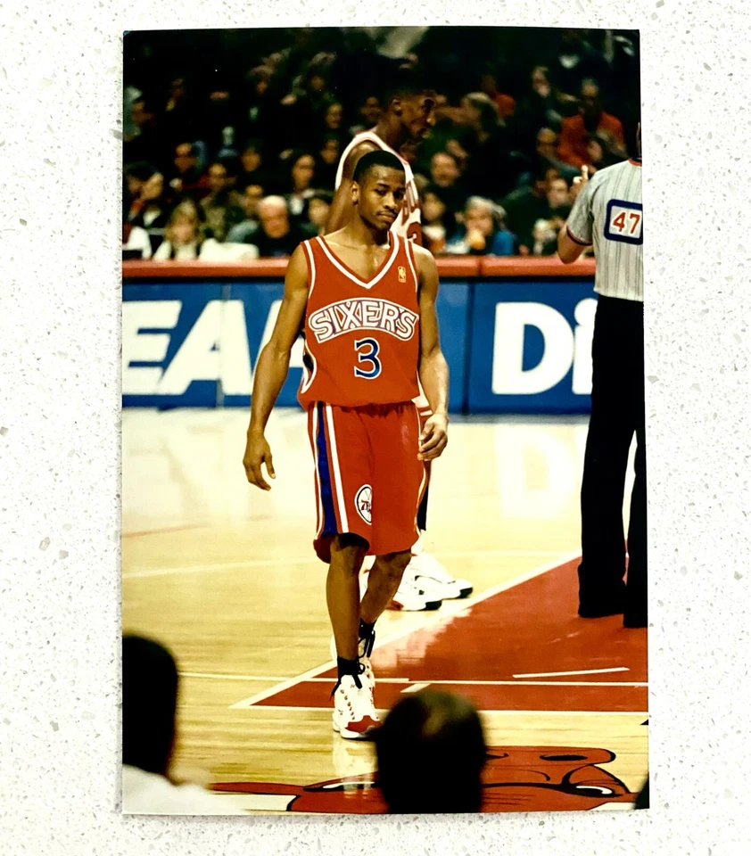 1996 Rookie Allen Iverson "First Matchup Against Jordan" Type 1 Original Photo - Image 1 of 4