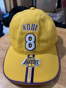 VINTAGE NBA Kobe Bryant Los Angeles Lakers Mütze Kappe gelb lila von Drew Pearson - Bild 1 von 11