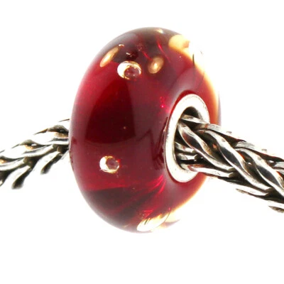 Auténtico Trollbeads Vidrio 61158 Burbujas Rojas:0 RETIRADO Foto 1 de 3