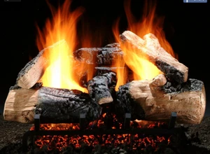 Hargrove Twilight Inferno Set di tronchi 24" tronchi ventilati lato singolo 7 pz solo tronchi - Foto 1 di 1