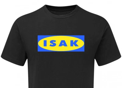 MATCH DAY EXPERIENCE ONLINE 14 Alexander Isak Newcastle & Sweeden Tshirt IKEA Inspired Fanmade Merchandise