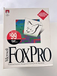 Vintage Microsoft FoxPro 2.5 Macintosh Relational Database System Complete Boxed - Picture 1 of 15
