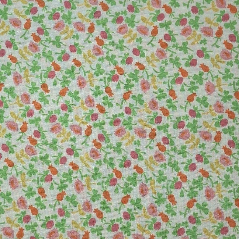 Heather Ross Studio Edit Quilt Fabric - White Flowers - #37027D - 1/2 Yd - New - Image 1 of 1