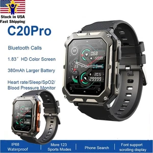 3ATM Military Tactical Smart Watch Sport Heart Rate Fitness Tracker Smartwatch - Picture 1 of 16