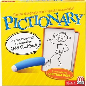 Mattel Games Pictionary DPR76 Spiel in Box für Familien gelb Spiel UNVOLLSTÄNDIG - Bild 1 von 1