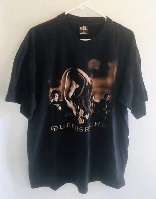 CAMISETA DE COLECCIÓN AÑOS 90 QUEENSRYCHE GIRA MUNDIAL METAL TALLA XL ETIQUETA GIGANTE Grupo de Conciertos Foto 1 de 4