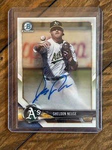 2018 Bowman Chrome Sheldon Neuse Prospects Auto #BCPA-SN - Picture 1 of 2