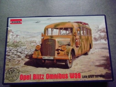 RODEN 1/72 OPEL BLITZ OMNIBUS W39 SEALED CON FOTOINCISIONI AS NEW - Immagine 1 di 4
