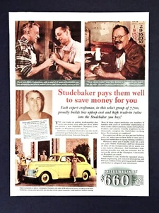 Vintage 1940 Studebaker car ad orignal  print advertisement - Picture 1 of 3