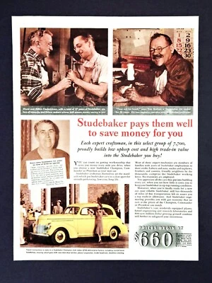 Vintage 1940 Studebaker car ad orignal  print advertisement - Image 1 of 3