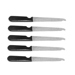 5 Pcs Set Nail Files Manicure Pedicure Double Sided Finger Nails Toenails Metal - Picture 1 of 5