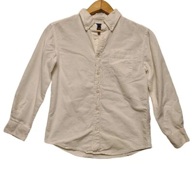 Cherokee Plain White Button Down Long Sleeve Dress Shirt Boys Size M 8 - Image 1 of 4