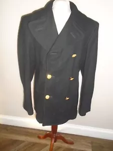 CAPPOTTO VINTAGE US NAVY PEA PETTO 32" REGULAR FIT UOMO ARRUOLATO - Foto 1 di 5